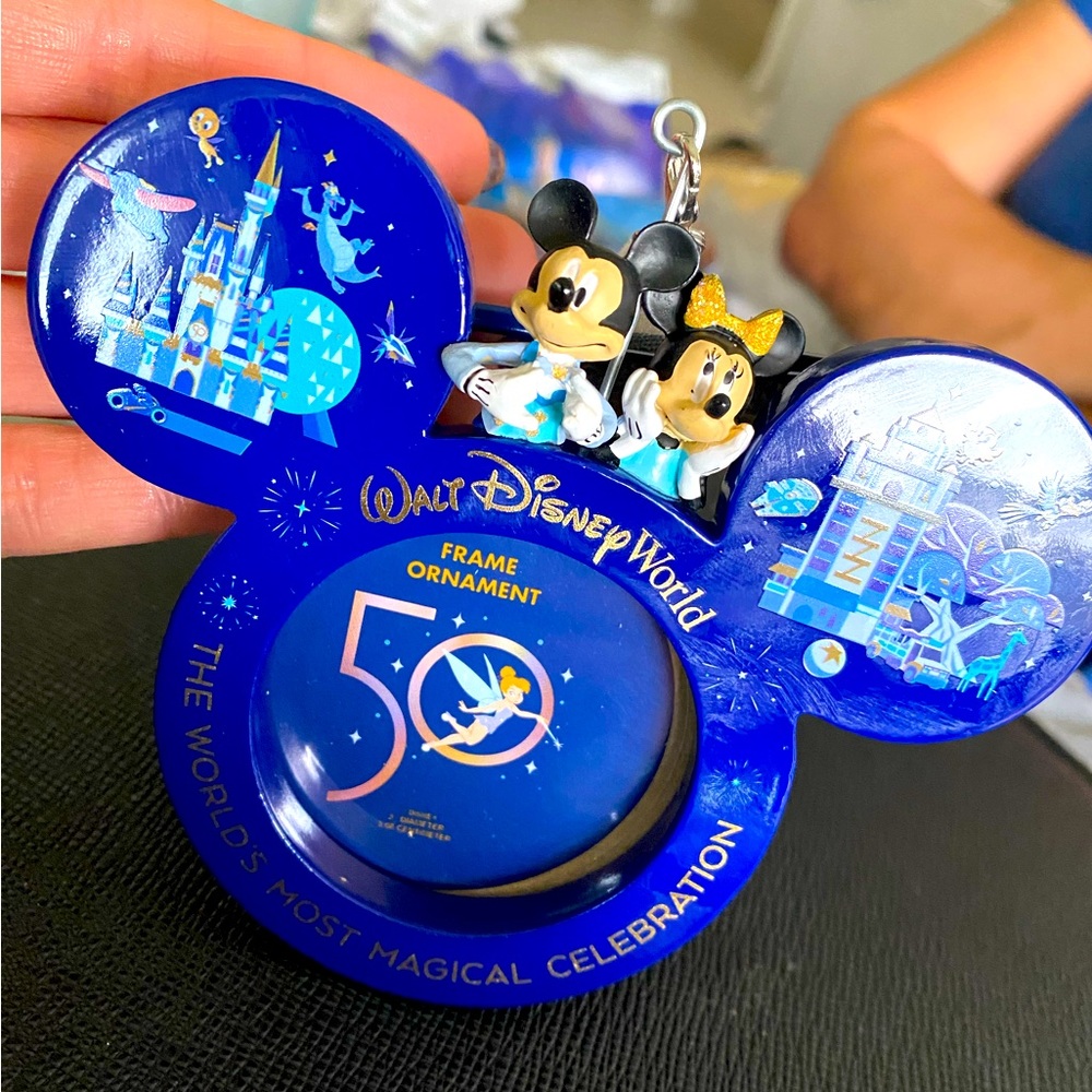 Disney World 50th Anniversary Christmas picture frame ornament